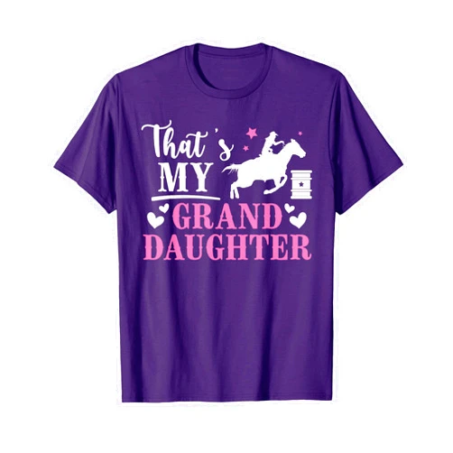 Proud Barrel Race Nana Grandma For Mother's Day That's My Granddaughter Barrel Racing Nana Barrel Racer Nana T-Shirt