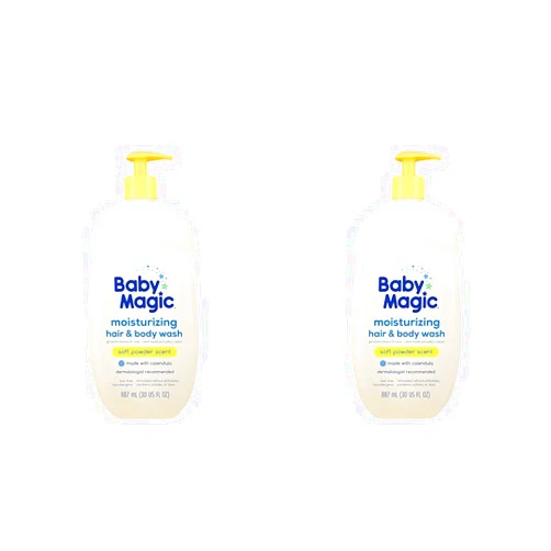 Baby Magic Moisturizing Hair & Body Wash, 30 Fl Oz (Pack of 2)