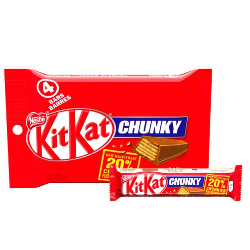 Kit Kat Nestle Kitkat Chunky Chocolate Bars Multipack, 4 X 49g, 196g/6.9 oz, Imported from Canada}