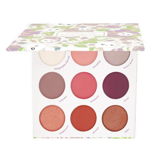 Winky Lux Cashmere Kitten Eyeshadow Palette, 9 shades in Holographic, Matte, Satin & Shimmer Shades