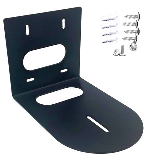 Prisual PTZ Camera Wall Mount Bracket - Heavy-Duty Solid Metal Universal Mount for All PTZ Cameras, Includes Mounting Screws, Adjustable Compact Space-Saving Design (Black)