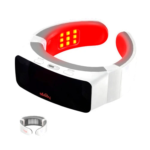 hooga Red Light Therapy for Neck, Compact & Rechargeable Red Light Therapy Device for On-The-Go Relief. Easy to Use LED Therapy Device, Red Near Infrared Triple Chip LEDs for Neck Pain, Sore Muscles