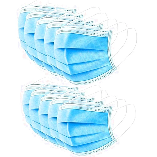DX LOVER Dxlover Face Masks 3-ply Blue 50 Peices Box, 1count