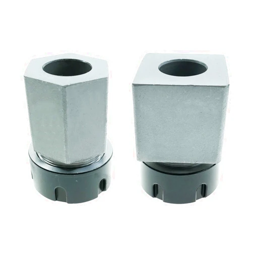 LANDSIN ER-32 Collet Chucks Block Set of 2 Square and Hexagonal Workpiece Holders for CNC Lathe Engraving Cutting Machine