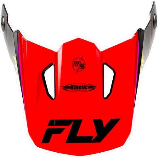 Fly Racing Visor for Kinetic Rally Helmet - Red/Black/White - XL - 2X