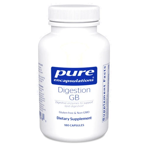 Pure Encapsulations Digestion GB - Digestive Enzyme Supplement - for Gallbladder Support & Gut Health* - with Bile Salts & Digestive Enzymes Blend - Gluten Free & Non-GMO - 180 Capsules