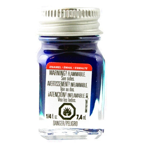 Testors 11TT-1539 Enamel Paint Open Stock, 0.25-Ounce, Blue Metal Flake