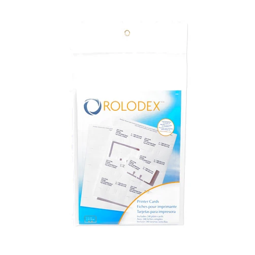Rolodex Printable Business Cards for Rotary Business Card File 240 (67620)