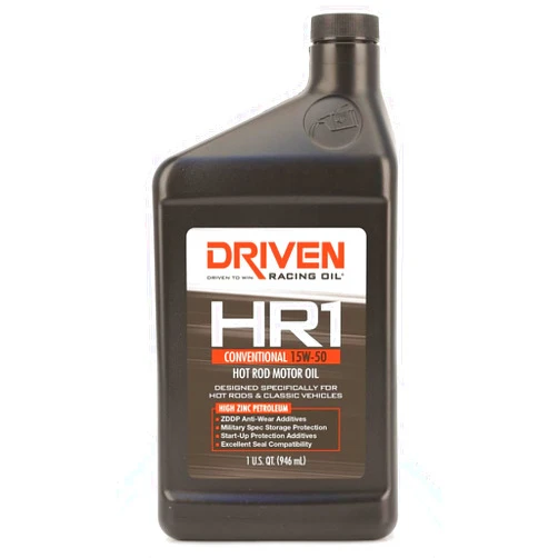 Michigan Motorsports Driven HR1 15w-50 Hot Rod Oil - High ZDDP Zinc Conventional Motor Oil