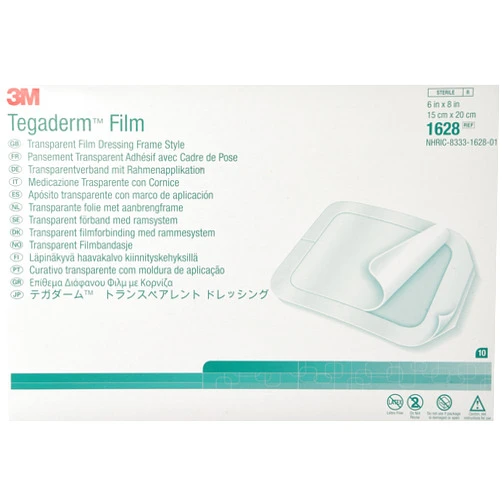 Ever Ready First Aid Tegaderm Transparent Dressing, 6 x 8 Inch, 10 Count