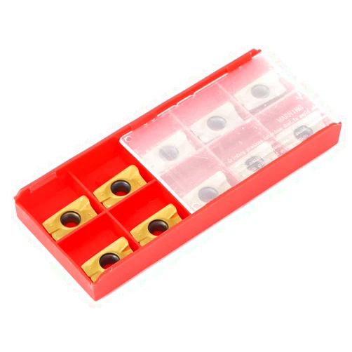 ViaGasaFamido Turning Inserts, 10PCS APMT1604 Carbide Indexable Milling Insert, 15-50HRC Hardness, Cemented Lathe Turning Inserts, Cutting Tools for Milling Inserts Tool Holders