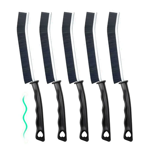 Seapaw 5 Pcs Crevice Cleaning Brush Multifunctional Hard Bristle Gap Cleaning Brush Tool, Gap Brush Suitable for Bathrooms, Kitchen Surfaces, Windows Groove and Faucets