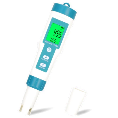 Chaoos Digital Salinity Tester, 7 in 1 PH/TDS/EC/Salt/S.G/ORP/Temp Tester, Backlit Waterproof LCD Salt Water Tester, Suitable for Pools, Drinking Water, Aquariums, Hydroponic Cooking, Etc.