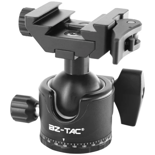 BZTAC Low Profile Shooting Camera Tripod 35mm Ball Head 2 in 1 Ball Head Compatible with Arca or Picatinny Quick Release Plate 3/8