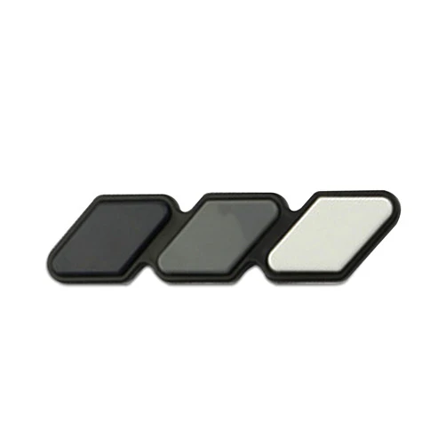 CONGCONG Tri-Color Emblem Decal Sticker for Toyota Tacoma 4Runner Tundra Rav4 Accessories, Grille Fender Hood Side Skirt Bumper Side Mirror Dashboard Decoration(White, Gray and Black)