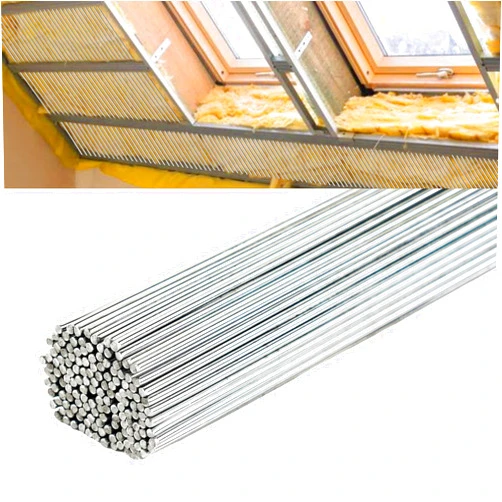 Ecmln 150 Pcs Insulation Support Wire 16 Inch Metal Insulated Bracket High Carbon Steel Insulated Support Rods Ideals for Attic Insulation, Ceiling Insulation