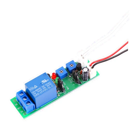 Hilitand DC 12V/24V Adjustable Cycle Time Delay Relay Module, Delay On/Off Timer Delay Switch Module 6 Types Optional (DC24V 0-15mins)