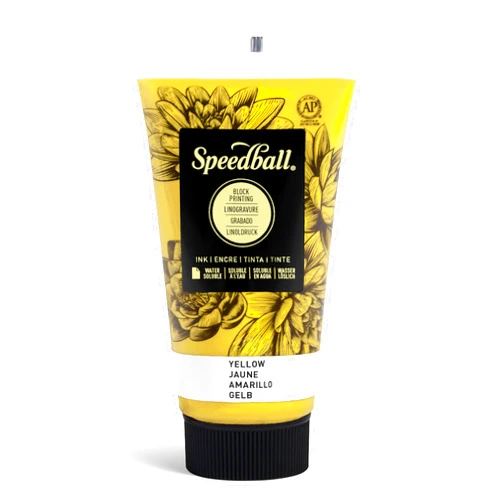 Speedball Water Soluble Block Ink -Yellow (2.5 Oz.)
