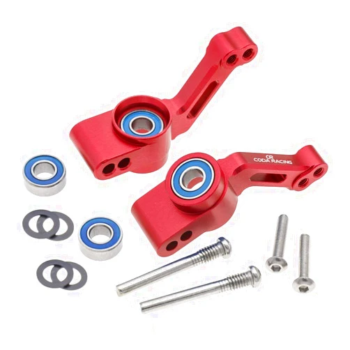 CODA RACING RC Alloy Rear Stub Axle Carriers for Traxxas 1/10 Rustler 4X4, Stampede 4X4, Slash 4X4 4WD-Replaces Part 1952(Pair)