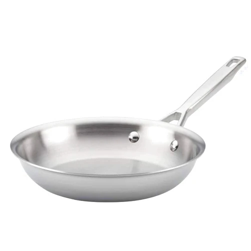 Anolon Triply Clad Stainless Steel Frying / Fry Pan / Skillet - 12.75 Inch, Silver
