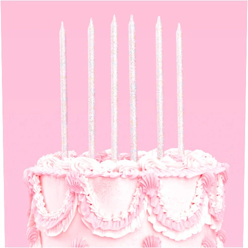 xo, Fetti 10 Iridescent Glitter Party Cake Candles Tall Thin - 10 Pcs | Bachelorette Party, Birthday Girl Gift, Fun Cake Decoration Supplies, Baby Shower, Cute Cupcake Topper