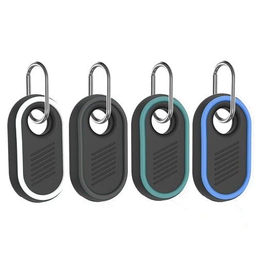 QYQa 4Pack Smarttag2 Holder for Samsung Galaxy Smart Tag2,Silicone Smarttag2 case,Perfect with Spring Keychain for Pets,Keys,Kids,Bags,Valuables and More