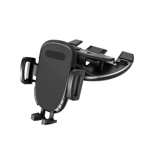 XINLIYA Car Phone Holder for CD Slot, Cell Phone Mount for CD Player, Magnetic or One Button Release, Silicone Pad Protection and 360° Rotation, Compatible with All Android, Smartphones (Clip)