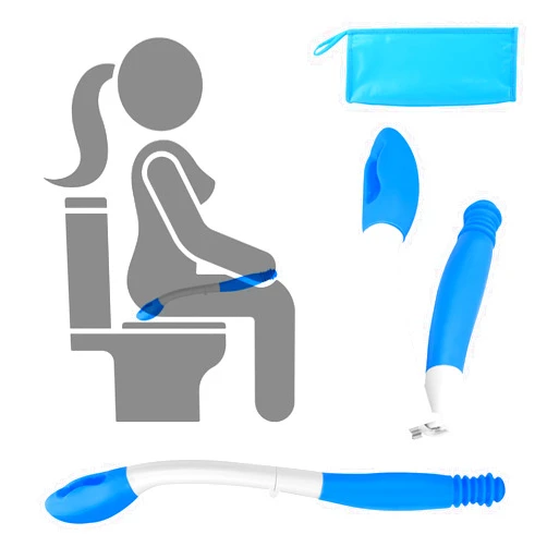 Jhua Foldable Toilet Aids for Wiping, Jhua 15.7