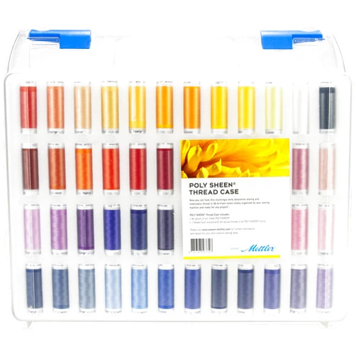 Mettler Poly Sheen Thread Case w/96 Spools, multiple