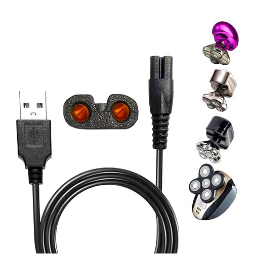 SOLASKY Head Shaver Charger Cord for Freedom grooming Freebird Skull Shaver head shaver, SOLASKY USB Charging Cable charger cord for many brands USB Cable Shaver Electric Shaver Power Cord Replacement
