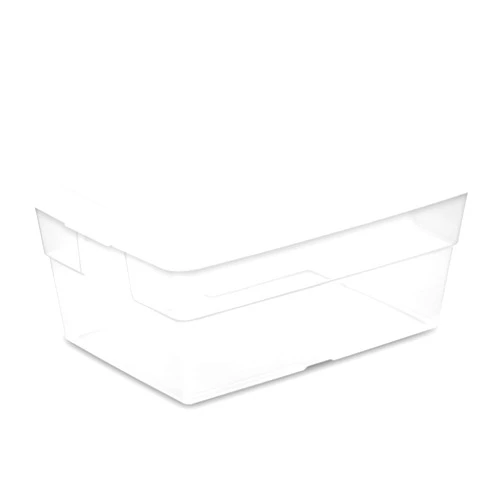 Sterilite 12-Pack Storage Box, Stackable Clear Plastic Bins with Snap-On Lids, 16 Quart
