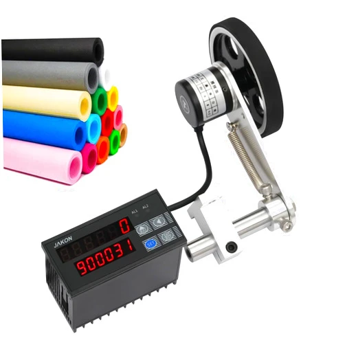 IOENC Digital Length Meter Counter Measuring Wheels, Mechanical Length Counter Single Measure Wheel Unit in Feet Meter with Control Function