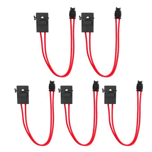 Kadimendium Heavy Duty Wire Extension, Compact Professional Thin 5Pcs Direct Replacement Car Holder Connector for Automotive Circuit(ACD Flat Angle 10.9mm)