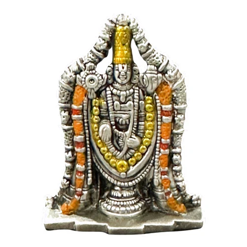 Balaji LLC 999 Pure Silver Tirupathi Balaji Idol/Statue/Murthi (Figurine#05)
