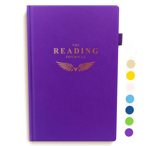 SIMVIA Reading Journal - Elegant Book Journal Reading Log for Reviews and Progress Tracking - Thoughtful Gift for Books Lovers & Readers - 110 Book Reviews (Purple)