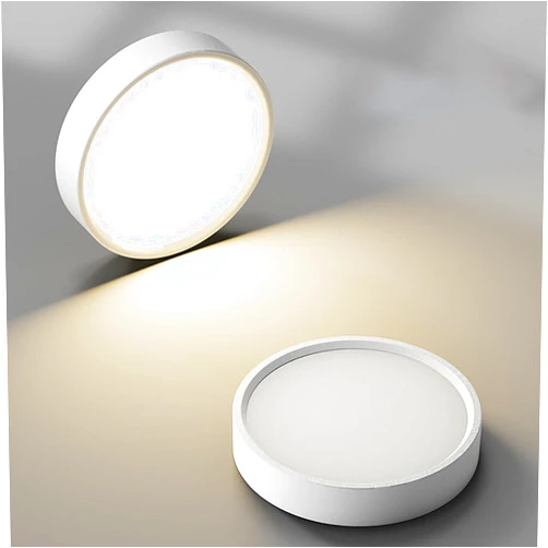 LIPIFAY Ultra Slim LED Ceiling Light, Tri-Color Dimmable Wall Light, 4 inch Aluminum Hallway Light, Simple Round Ceiling Light. Suitable for Shopping Mall, Home and Other Occasions Lighting.