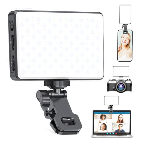 YQRBC 150 LED Phone Light, Selfie Light for Phone, Light for Phone/iPad/iPhone/Camera, 5500Mah Rechargeable Light, 3 Lighting Adjustment Modes, Phone Selfie Light for Photography/TikTok/Vlog/Video