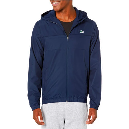 Lacoste Men's Full Zip Tennis Jacket with Hood