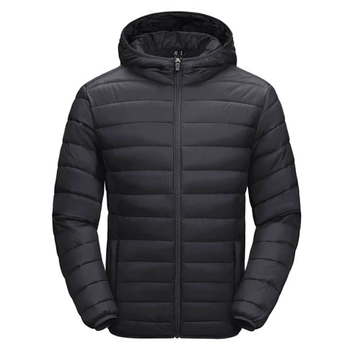 MAGCOMSEN Men's Lightweight Puffer Jacket Hooded Warm Winter Coat Quilted Lined Water-Resistant Full Zip Bubble Jackets