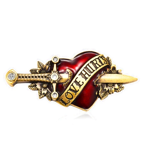 LYTOPTOP Antique Belt Buckles for Men Women│Western Texas Sword Heart Christmas Halloween Belt Buckle Gift