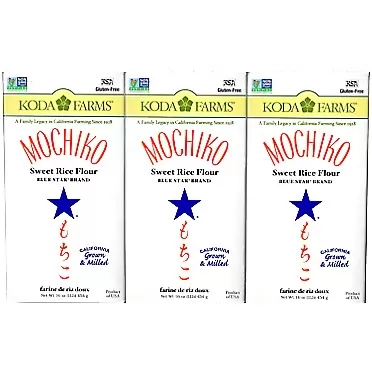 Koda Farms Mochiko Sweet Rice Flour (Pack of 3) 1 Pound (Pack of 3)