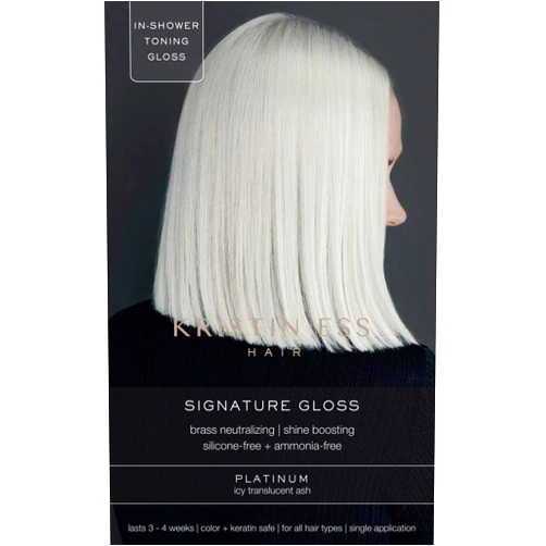 Kristin Ess The One Signature Hair Gloss - Platinum: Icy Translucent Ash 1 Count (Pack of 1)