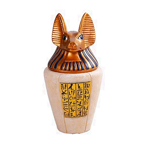 Pacific Giftware PT Egyptian God Anubis Canopic Jar Resin Figurine