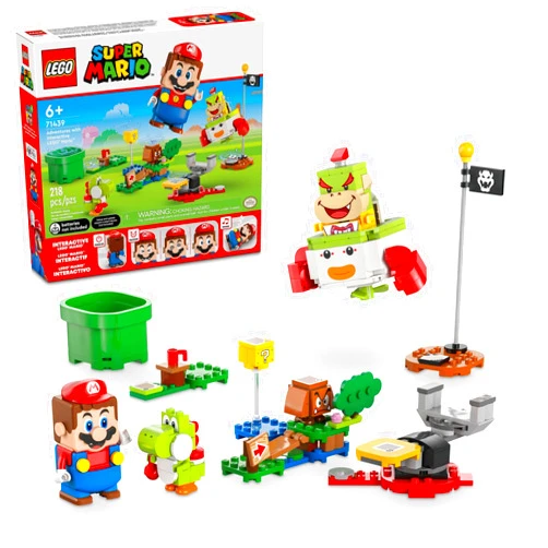 LEGO Super Mario Adventures with Interactive Mario, Bowser Jr.’s Clown Car Playset Vehicle, Yoshi Toy, Mario Playset, Nintendo Toy Gift for Boys, Girls and Gamers Ages 6 and Up, 71439