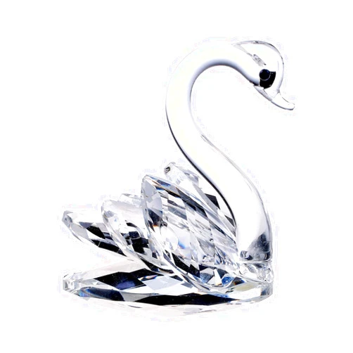 H&D HYALINE & DORA Sparkle Crystal Swan Figurine Collection Paperweight Table Centerpiece Ornament