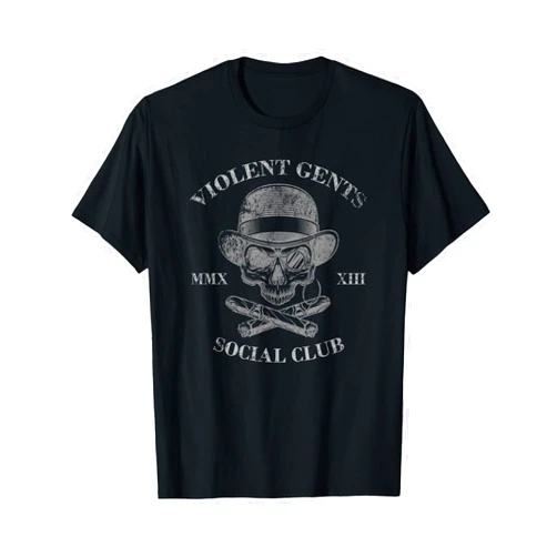 Visit The GENTS VIOLENT SOCIAL CLUB Apparel GENTS VIOLENT SOCIAL CLUB Distinguished Bold Vigilant T-Shirt