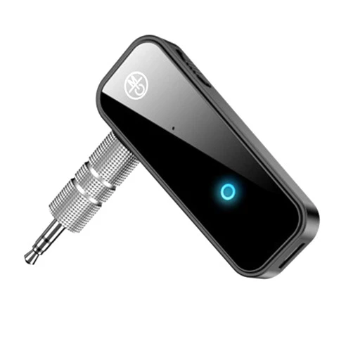 Movclstud 2024 Bluetooth 5.0 Adapter 3.5mm Jack Aux RCA Dongle 2-in-1 Wireless Transmitter Receiver for Car TV Audio PC Home Stereo Headphones Projector MP3 Player