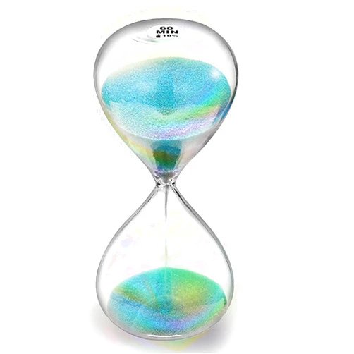 SuLiao Hourglass Sand Timer 60 Minutes,Turquoise Sand Clock 60 Min,Sand Watch 1 Hour,Large Hour Glass Sandglass,reloj de Arena 60 minuto for Home,Desk,Office Decor