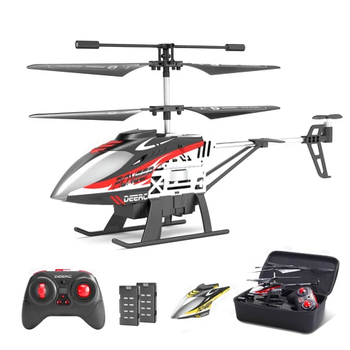 DEERC DE52 Remote Control Helicopter,Altitude Hold RC Helicopters with Storage Case Extra Shell,2.4GHz Aircraft Indoor Flying Toy with High&Low Speed Mode,2 Modular Battery for 24 Min Play Boys Girls