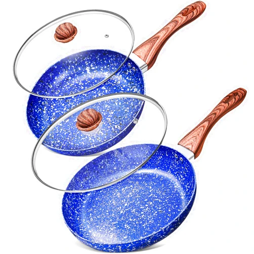 MICHELANGELO Frying Pan Set with Lid, 10